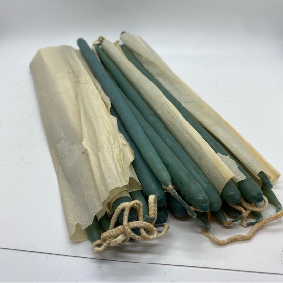 Vintage MCM Hand Dipped Tiny Taper Candles - 20